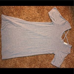 Gray T-shirt Dress